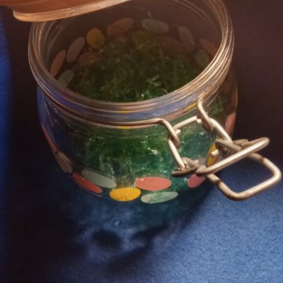 Antique Vintage Swing Top Glass Mason Easter Bunny Holiday Decorative Jar - Picture 6 of 15